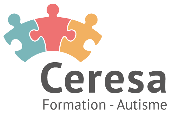 CERESA logo c- three coloured puzzle pieces